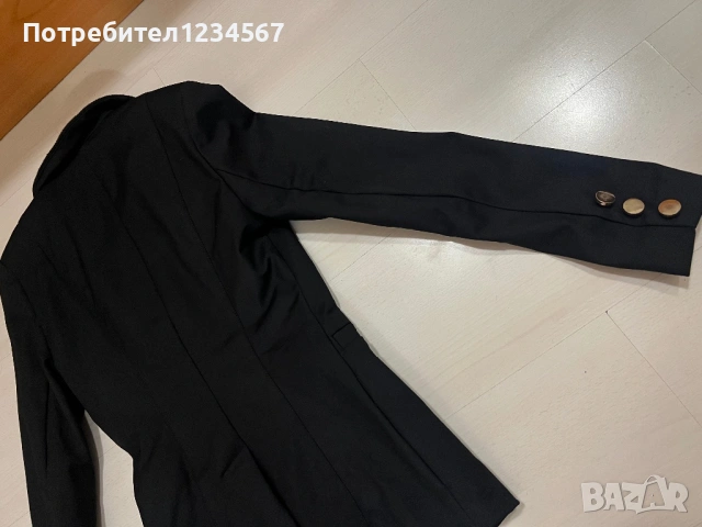 Дамски черен блейзър Alessa XS , снимка 6 - Сака - 53090087