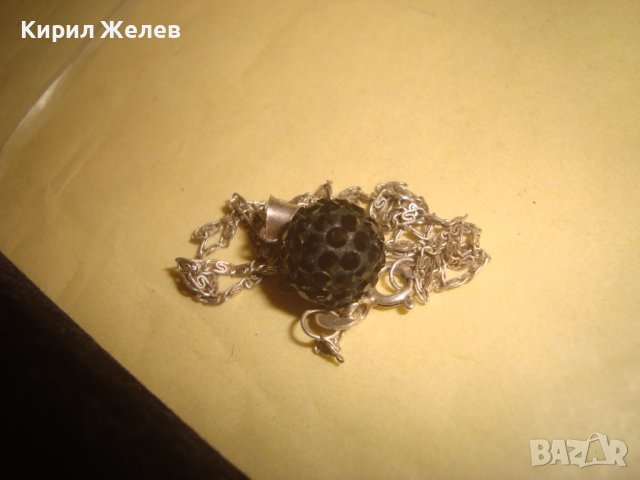 ФИНО НЕЖНО СРЕБЪРНО МАРКАЗИТЕНО КОЛИЕ СРЕБРО 925 с ВЕРИЖКА Тип ПЛЕТКА МЕЧА СТЪПКА 23292, снимка 3 - Колиета, медальони, синджири - 38352398