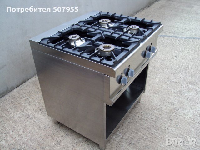 Професионален, немски, газов котлон на база , четири горелки, снимка 2 - Обзавеждане на кухня - 40226041