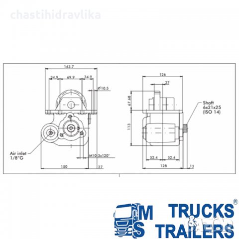 P.T.O. Включвател за скоростна кутия IVECO 2845.6 / 2855.6 HYVA, снимка 2 - Части - 34199903