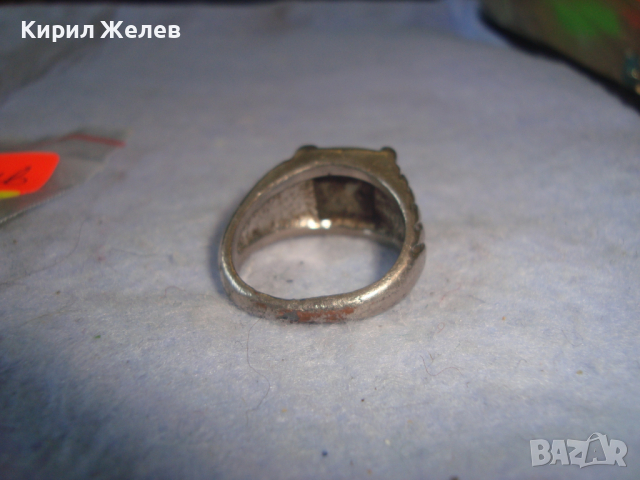 СТАР ПОСРЕБРЕН МЕДЕН СКЪПОЦЕНЕН АРТ ПРЪСТЕН с КОТЕШКО ОКО 66211, снимка 7 - Пръстени - 36378067