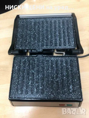 Контактен грил 2в1 PROGRESS 1000W, незалепващо покритие, снимка 4 - Скари - 48210667