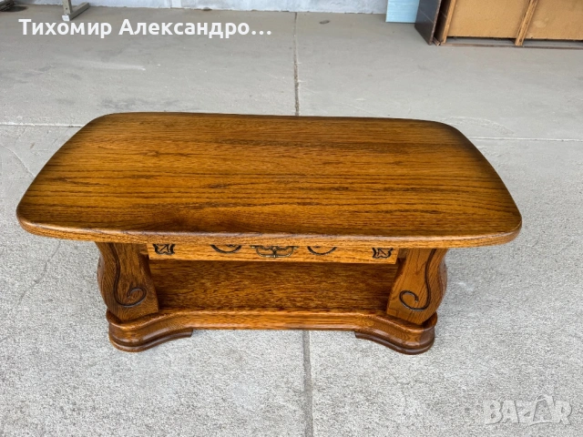 Холна маса от дъбов масив, снимка 2 - Маси - 53334314