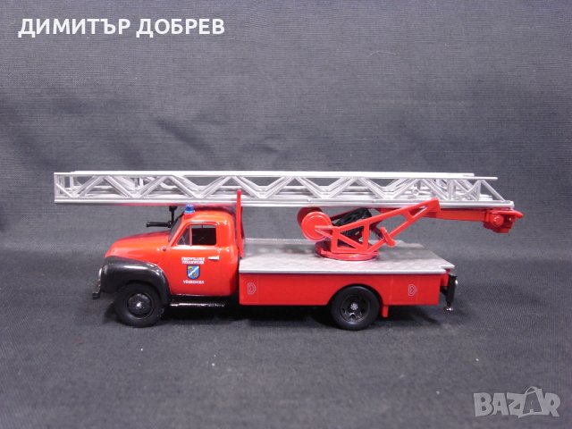 1/43 МЕТАЛНА КОЛИЧКА МАЩАБЕН МОДЕЛ КАМИОН ПОЖАРНА КОЛА OPEL BLITZ, снимка 2 - Колекции - 42343662