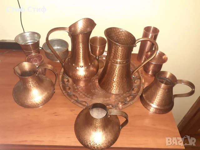 Медна кана , снимка 2 - Антикварни и старинни предмети - 52122395