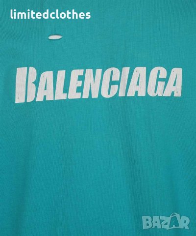 BALENCIAGA Destroyed Flatground Logo Print Oversized Мъжка / Дамска Тениска size XXS (M), снимка 12 - Тениски - 42789826
