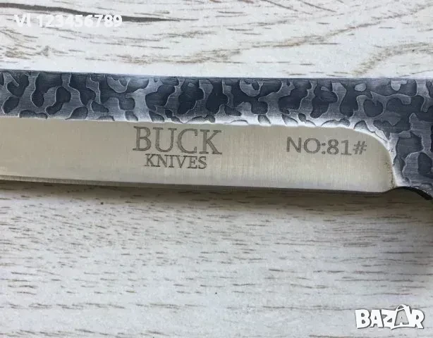 Ловен нож BUCK KNIVES 81, 5CR13Моv, 175x300 mm, снимка 4 - Ножове - 50656527