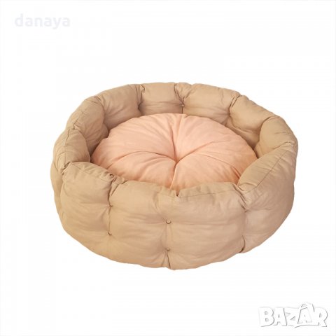 1916 Кръгло легло с възглавничка за малко куче Ф53см, снимка 8 - За кучета - 35012767