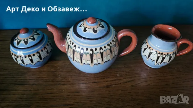 Троянски ретро сервиз за кафе, снимка 4 - Чаши - 55985401