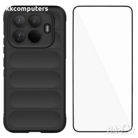 Защитен калъф WANLONFENG за Xiaomi 15T Pro [2в1 Комплект] със Стъклен Протектор | TPU, Анти-хлъзгав , снимка 6 - Резервни части за телефони - 52362866