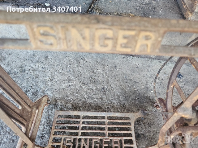 Сингер шевна машина, снимка 3 - Антикварни и старинни предмети - 54132471