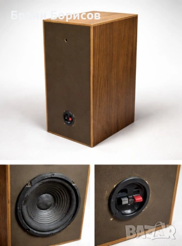 Винтидж 3-лентова колона – дървен корпус, реално състояние, снимка 6 - Тонколони - 53261845