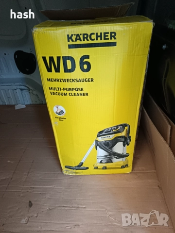 ПРАХОСМУКАЧКА KARCHER WD 6 PS, Сухо/мокро смукачка, снимка 15 - Прахосмукачки - 52676499