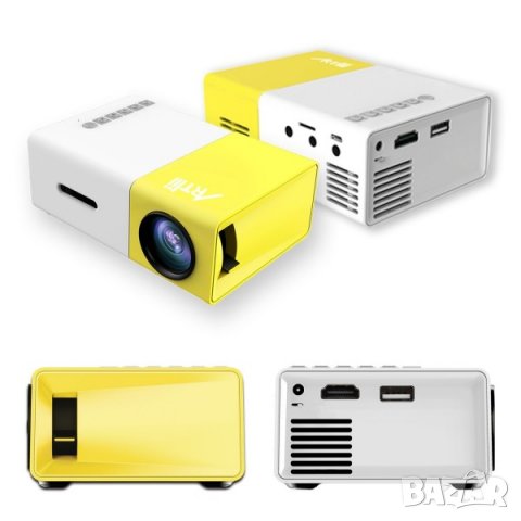 Мини видео проектор Led Projector Y300, снимка 7 - Плейъри, домашно кино, прожектори - 32200955