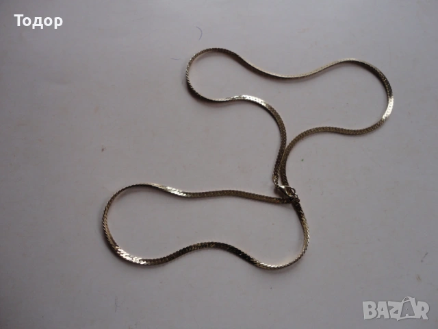 Позлатена верижка колие 33, снимка 5 - Колиета, медальони, синджири - 53323920