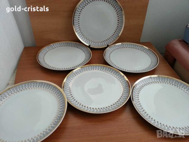 Стар български порцелан с позлата , снимка 5 - Антикварни и старинни предмети - 31765071