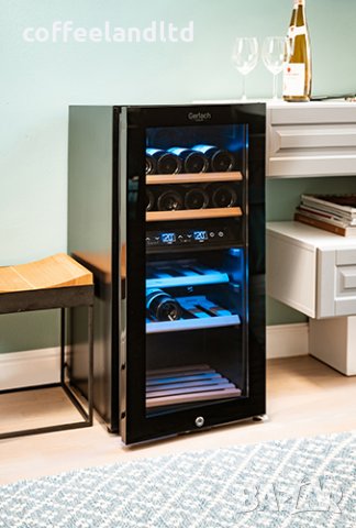 Двузонов хладилник за вино 24 бутилки / 60 литра AD 8080, снимка 12 - Хладилници - 34960220