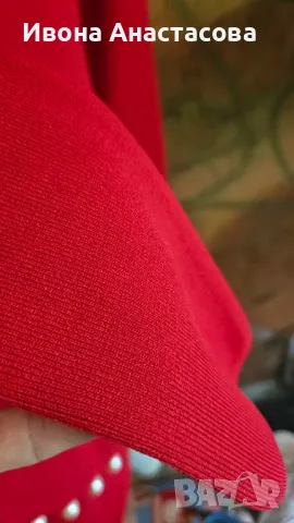 АСИМЕТРИЧНА РОКЛЯ С ПЕРЛИ, снимка 5 - Рокли - 26905402