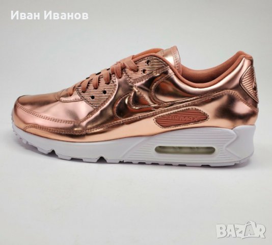оригинални  маратонки Nike Air Max 90  METALLIC ROSE GOLD  номер 42-42,5, снимка 9 - Маратонки - 37971046