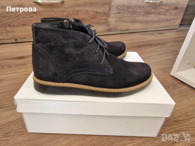 Дамски боти естествен набук