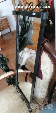 Декорирано огледало от ковано желязо. Ръчна изработка. , снимка 5 - Огледала - 49711141