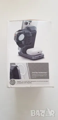 3-in-1 Стойка за зареждане 15W MagFit Spigen S318W, снимка 2 - Безжични зарядни - 49370935