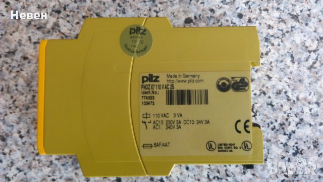 PILZ PNOZ X7 110VAC 2N/O SAFETY RELAY, снимка 2 - Резервни части за машини - 29760674