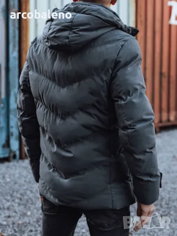 Мъжко ватирано зимно яке, 4цвята , снимка 4 - Якета - 47466651