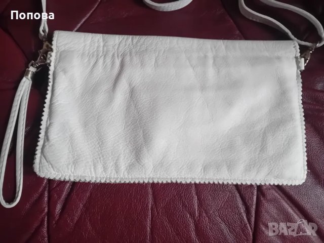 Италианска чантичка/клъч естествена кожа, снимка 6 - Чанти - 49332152