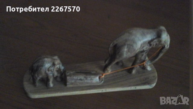 украса дървен слон, снимка 2 - Други стоки за дома - 42861788