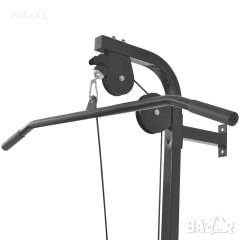 vidaXL Домашен фитнес уред за монтаж на стена с 2 макари, снимка 4 - Фитнес уреди - 56148309