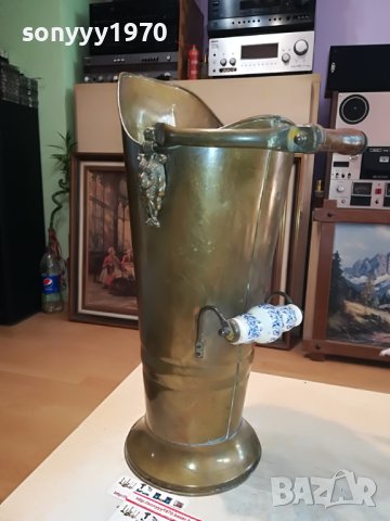 КАНА ГОЛЯМА-МЕД МЕСИНГ-ЗА ЧАДЪРИ ИЛИ КОЛЕКЦИЯ 2005231839, снимка 6 - Антикварни и старинни предмети - 40769467