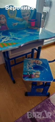 Детска масичка със столче "Леденото кралство" , снимка 3 - Мебели за детската стая - 51785799