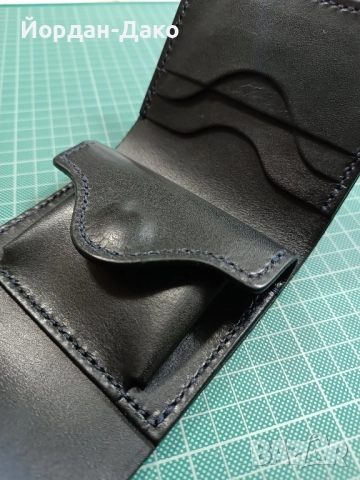 Портфейл от естествена кожа ръчна изработка, снимка 9 - Портфейли, портмонета - 51465137