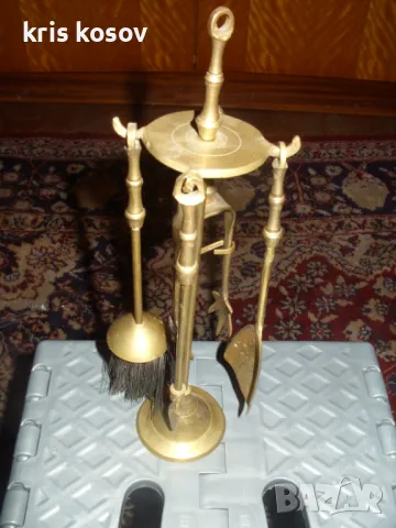 ретро месенгова Миниатюра / пособия за камина, снимка 3 - Колекции - 48923705