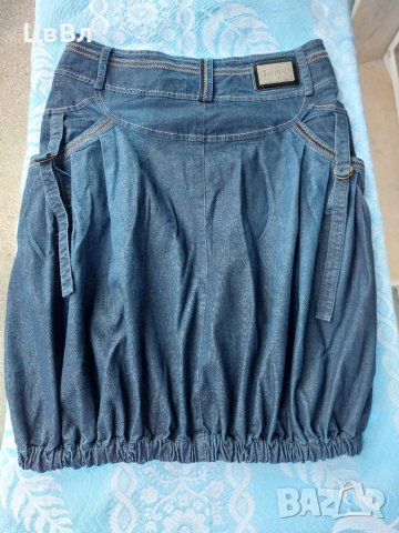 Уникална JUNONA / ЮНОНА, дънкова пола XL, снимка 4 - Поли - 42572426