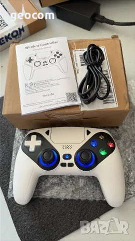 Wireless Controller for PS5 Dual Vibration (Бял,Чисто нов)