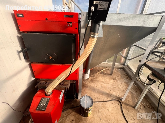 Пелетна печка котел 70kWt конвектори 