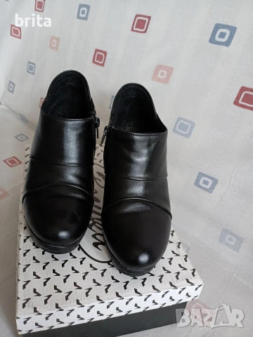 Боти Ест кожа с топъл хастар, снимка 3 - Дамски боти - 53031842