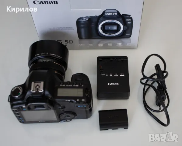 CANON EOS 5D MARK II FULL FRAME с обектив Canon EF 50mm f 1.4 USM ТОП, снимка 9 - Фотоапарати - 47867882