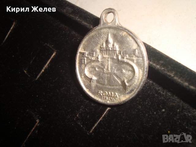 СВЕТИ ФРАНЦИСК СРЕБРИСТ КАТОЛИЧЕСКИ МЕДАЛЬОН РИМ ДВУСТРАНЕН 16619, снимка 6 - Колиета, медальони, синджири - 32088909