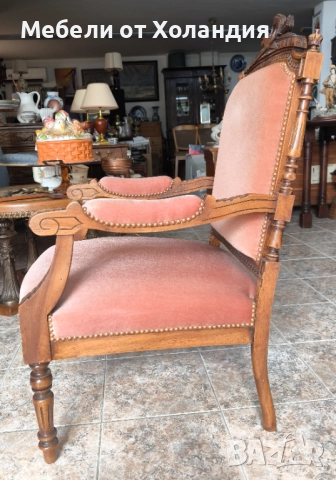 Кресло Луи 16-ти, снимка 4 - Дивани и мека мебел - 52053830