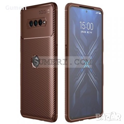 Xiaomi Black Shark 4 Противоударен Силиконов Гръб Със Защита За Задната Камера - Карбон, снимка 11 - Калъфи, кейсове - 35081483