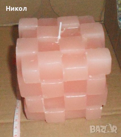 Декоративна свещ кубче на рубик, снимка 1 - Декорация за дома - 40328292