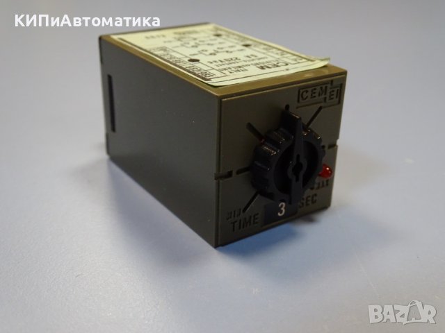 реле време CEM 981 system EI33 timing relay 0-3 sec, снимка 2 - Резервни части за машини - 42539906