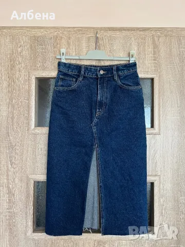 Дънкова Midi пола Zara