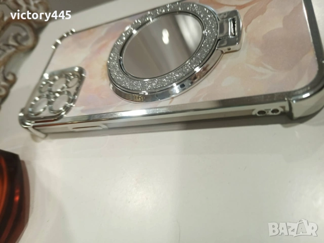 Кейс с огледало,пръстен и стойка, снимка 2 - Калъфи, кейсове - 53925955