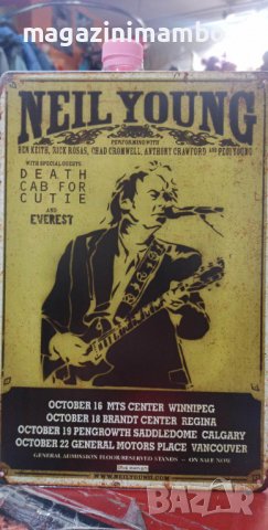 Neil Young Tribute-метална табела(плакет), снимка 3 - Китари - 39079421