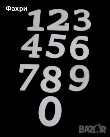 Букви и цифри / азбука от дърво / шперплат заготовки, снимка 2 - Пъзели - 42900490