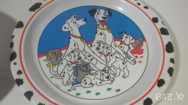Чиния и купичка 101 Далматинци Дисни Cole & Mason меламин, снимка 3 - Колекции - 51689196